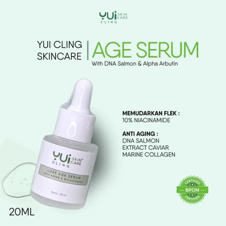 Paket 3 pcs YUI-Cling Skincare (Day Cream + Night Cream + Serum) 4